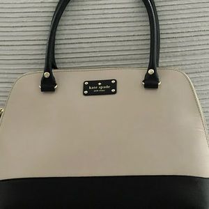 Kate Spade New York Black and Creamy White Satchel